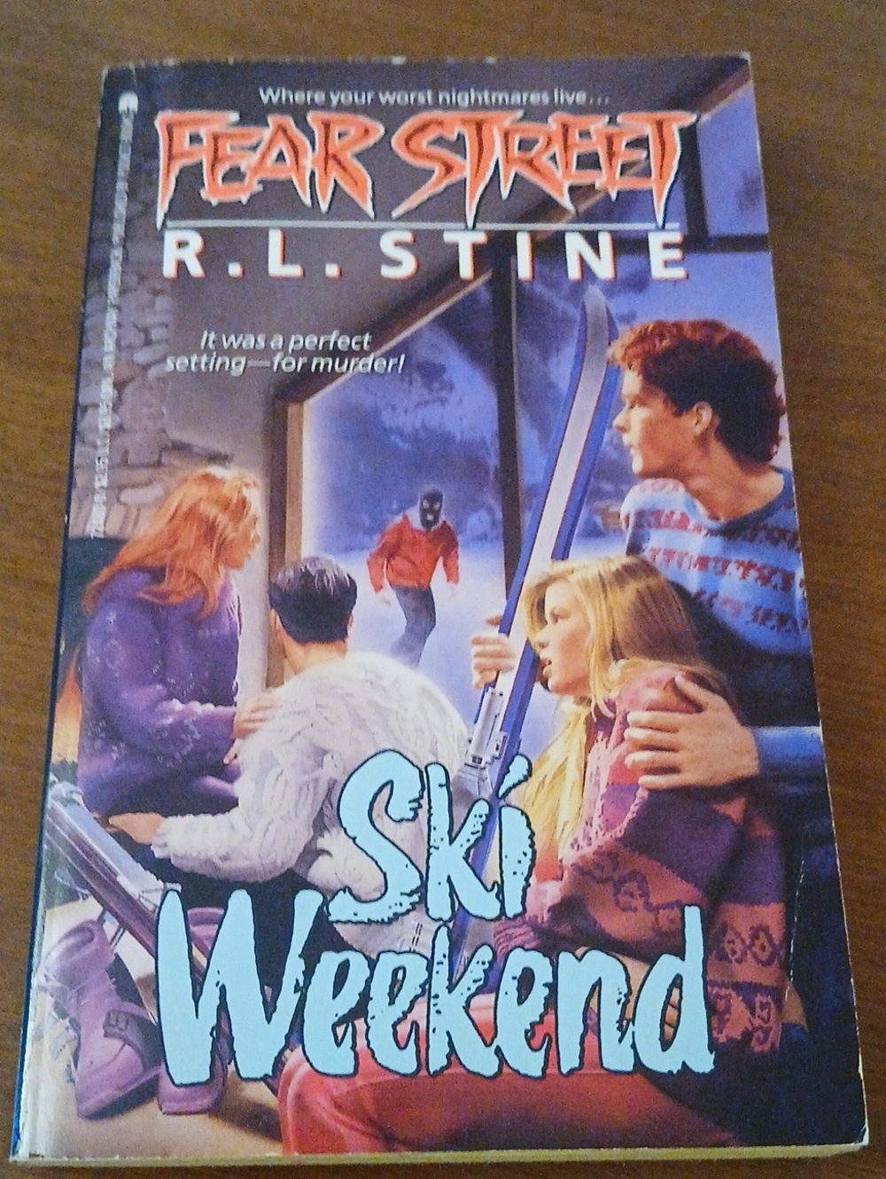 Vintage Fear Street Ski Weekend 1st Print R.L. Stine 1991 YA Horror Retro PB